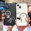 _Cute Funny Couple Silicone Matchman Phone Case for IPhone 16 15 14 13 12 11 Pro Max Funda iPhone 11 Case X XR XS 8 7 Plus Cover