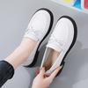 Genuine Leather Loafers for Women In FallSeason and ColdSeason BrandNew Style Bows for Women with Versatile Flat Heel Lazy FootPairs for One Foot