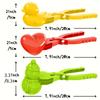 4-Pack Assorted Snowball Claws Plastic Duck Snowman Heart Christmas Tree Reindeer Snowflake Bear Shaped Outdoor Snowball