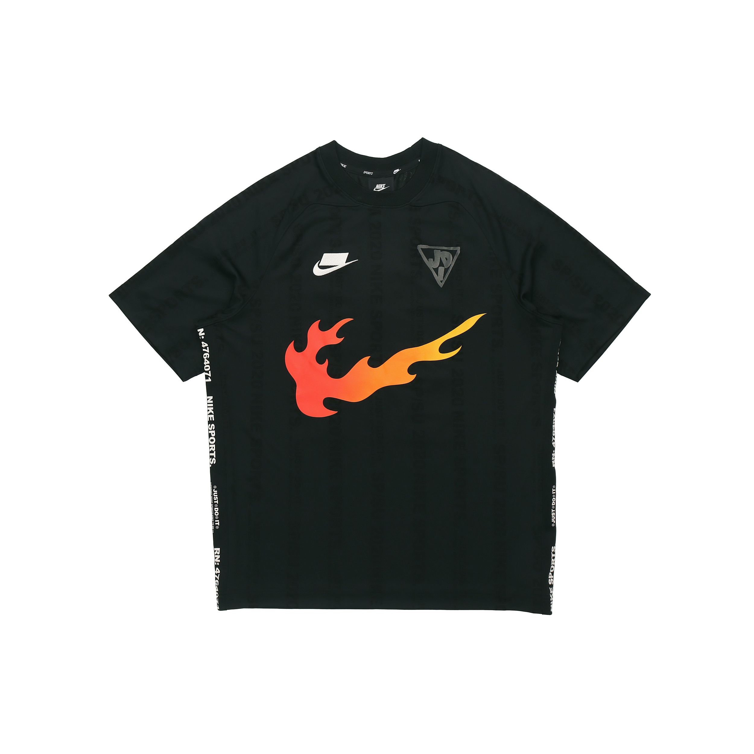 

Nike Футболка в джерси с логотипом NSW Flame, мужские топы, черные CJ5197-010 S