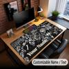 Custom Name Extended Mouse Pad,Bruno Mars Gaming Desk Mat For Home Office Desktop Decor