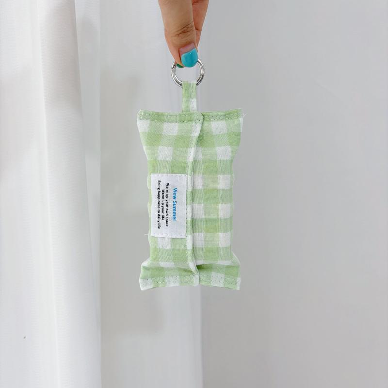 Korean Cute Polka Dot Handmade Lace Mini Tissue Bag High Appearance Portable For Out Storage Hanging Bag