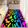 Rainbow Leopard Pattern Carpet Suitable As a Non-slip Mat for the Living Room or Bedroom Sofa