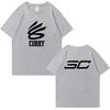 2025 Jinzhou Warriors Curry 30 Basketball train Double Sided Printed Oversized t-shirt Men Women Cotton Unisex Summer clothing
