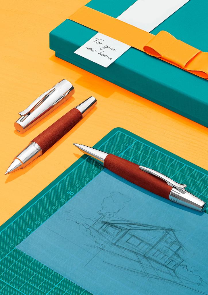 Emotion Mechanical Pear Officially Imported FABER-CASTELL Pencil, Wood, Brown, 138382, 1.4mm,