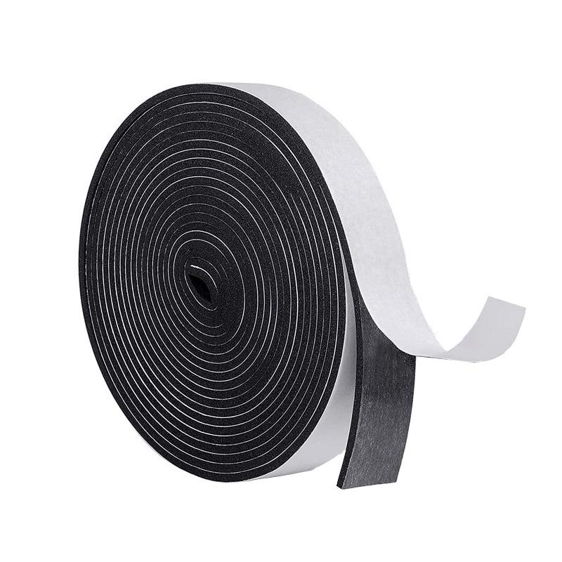 

10М Уплотнительная Поролоновая Лента Уплотнитель Для Двери Окна Клейкая Звукоизоляционная Уплотнительная Лента Для Труб Охлаждения Кондиционирования Воздуха 25mm&10M&5mm