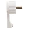 Electrical Plug - ZENITECH - Extra-flat Male - 2P+E 16A - White - Plastic