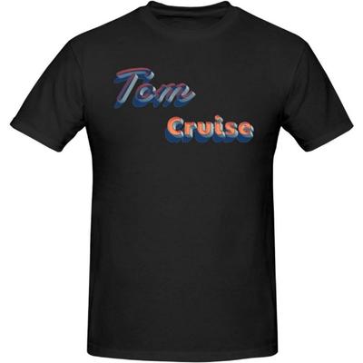 Tom Music Cruise Men's Shirt Print Art Crew Neck Short Sleeve T-Shirts Cotton Tees Black6