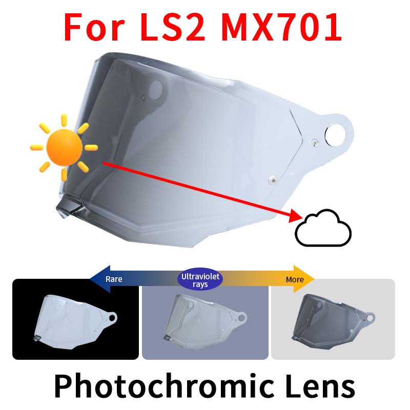 Fotohromisks stikls priekš LS2 MX701 EXPLORER