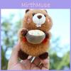 Hug Bowl Marmota Plush Pendant With Soft Filling For Travel Bag Decoration