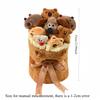 Capybara Plush Bouquet Cute Stuffed Toy Bucket Hug Gift for Birthday Holiday Room Decoration Romantic Surprise Present