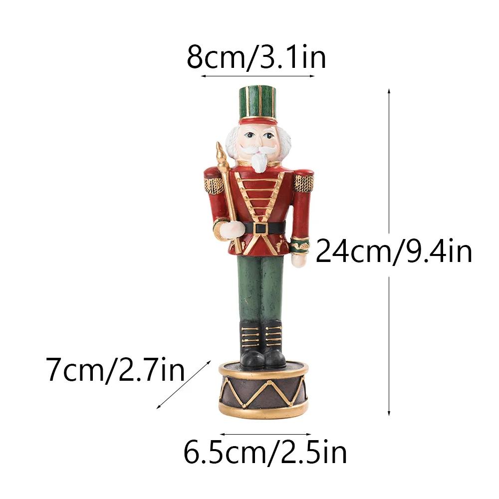 

Рождественская фигурка Щелкунчика, король, куклы, солдаты, статуэтка, домашнее рождественское украшение, украшение для винного шкафа