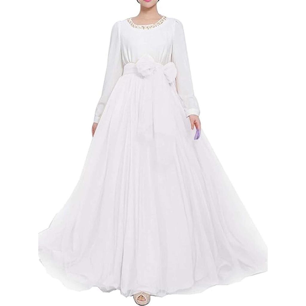 Elegant Cross-Border Women's Layered Tulle Skirt with Bow Belt for Weddings and Parties