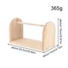 Wooden Yarn Holder Wood Horizontal Ribbon Storage Rack Portable Yarn Ball Crochet Holder For Crochet, Weaving, Sewing
