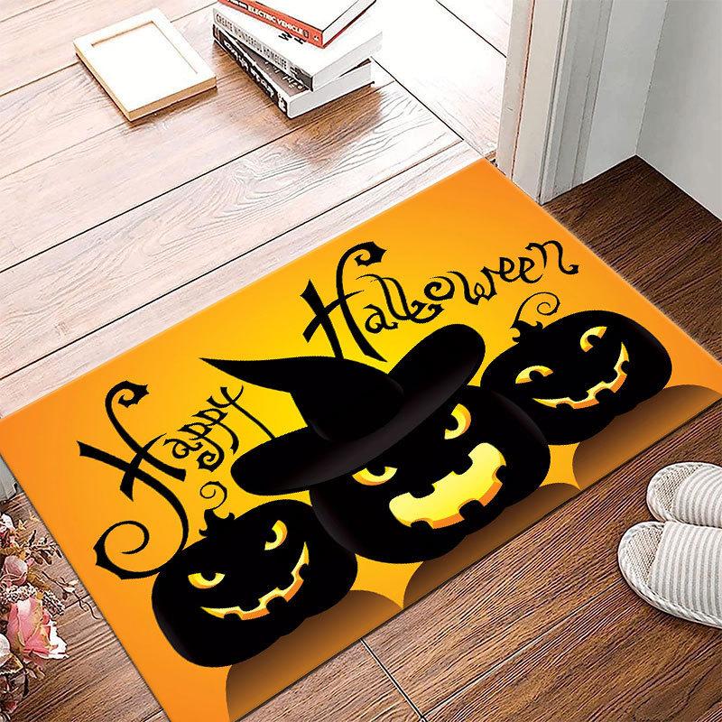 Halloween Cartoon Pumpkin Door Mat Carpet Kitchen Bedroom Living Room Home Rugs 60/80/90cm