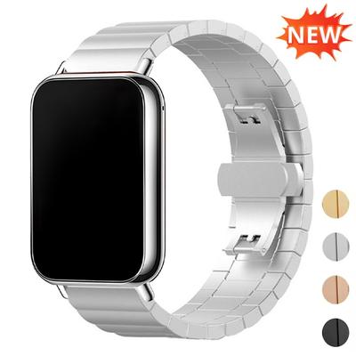 Nerezový řemínek pro Xiaomi Mi Band 9 Pro 8 Pro Kovový business náramek pro Redmi Watch 4/5 Náhradní díly na zápěstí Correa