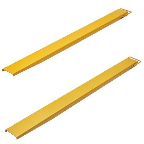 VEVOR Pallet Fork Extensions, 84" Length 5.5" Width, Heavy Duty Carbon Steel Fork Extensions for Forklifts, 1 Pair Forklift Extensions