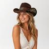 Turquoise Decor Western Cowboy Hat Dress Up Western Cowgirl Hat Retro Top Hat  Costume Accessories