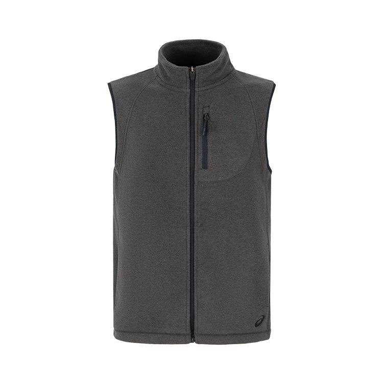 

Asics FW25 Флис Polartec Дышащий Теплый Жилет на Молнии Спортивные Мужские Жилеты 2031F677-020 S