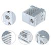 Aluminum Heatsink Assembly For Printer Extruder Optimized Thermal Management Quick Install Upgrade