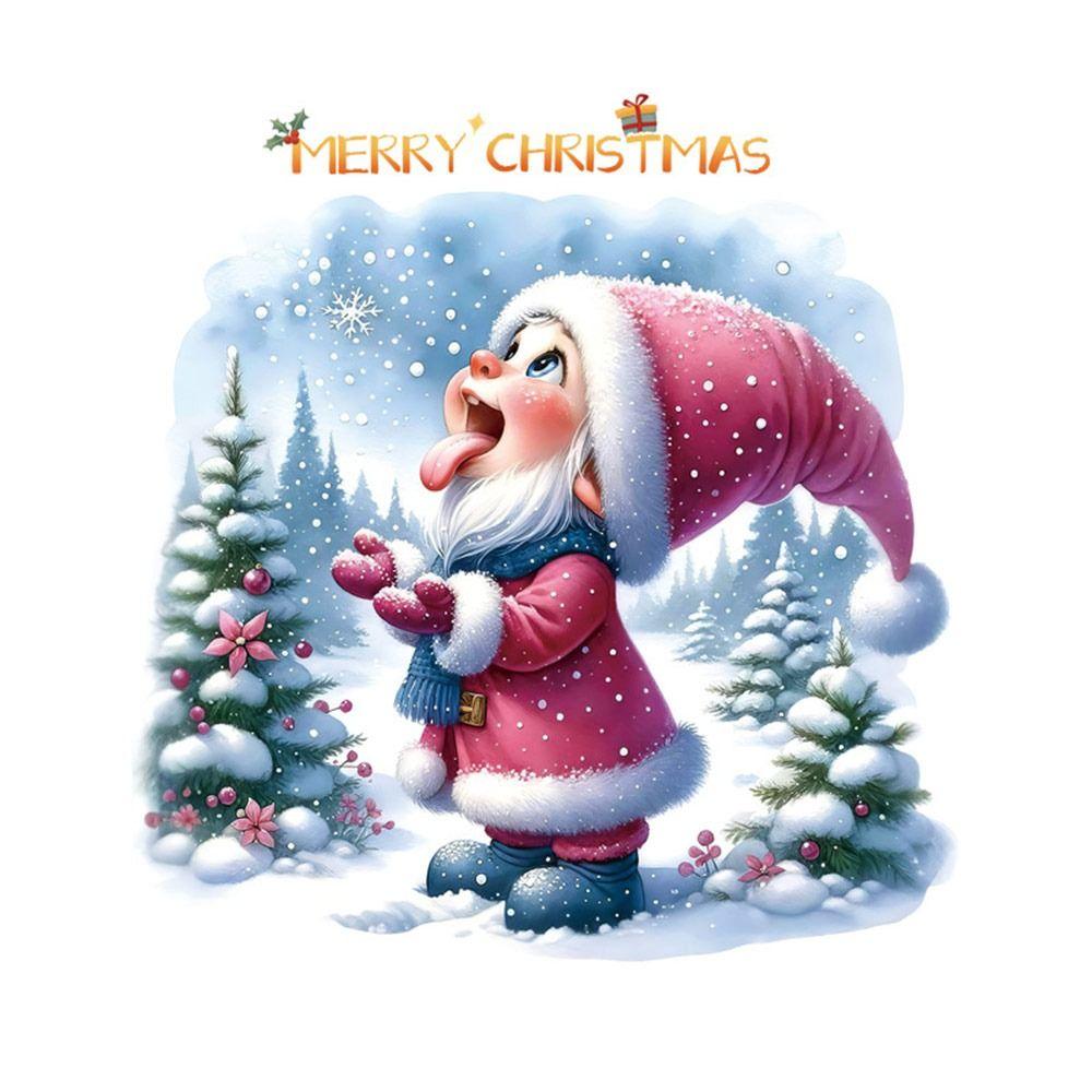 Multicolor Christmas Electrostatic Stickers Santa Clause Reindeer Cartoon Shopwindow Decals DIY Party Supplies Xmas Tree Sticker