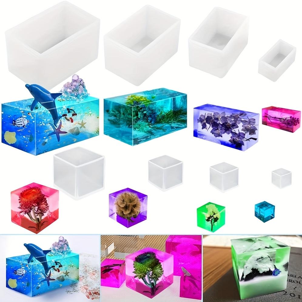 8 pcs Silicone Molds for Preserved Flower Specimens and Miniature Scene Decorations DIY Creative Resin Silicone Molds