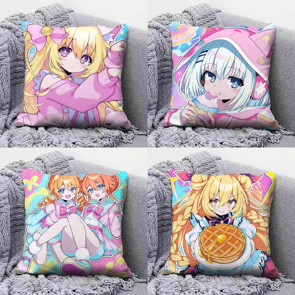 DATE A LIVE Anime Girl Cute Pillow Covers Home Sofa Cushion Covers and Aecorative Custom