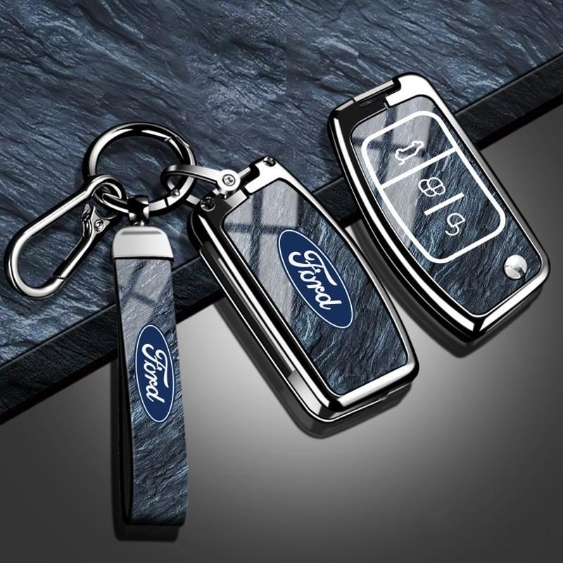 Nuova Cover Custodia Portachiavi Auto per Ford Fiesta Ecosport Fiesta Pieghevole Focus 2 Ecosport Kuga Escape Falcon B-Max C-Max Eco