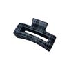 Autumn 2024 College-Style Plaid Flocking Hair Claw Clip for Women - High-End Shark Clip Accessory
