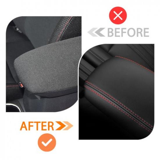 Center Console Armrest Cover PU Leather For 2014-2017 Toyota Corolla Protector