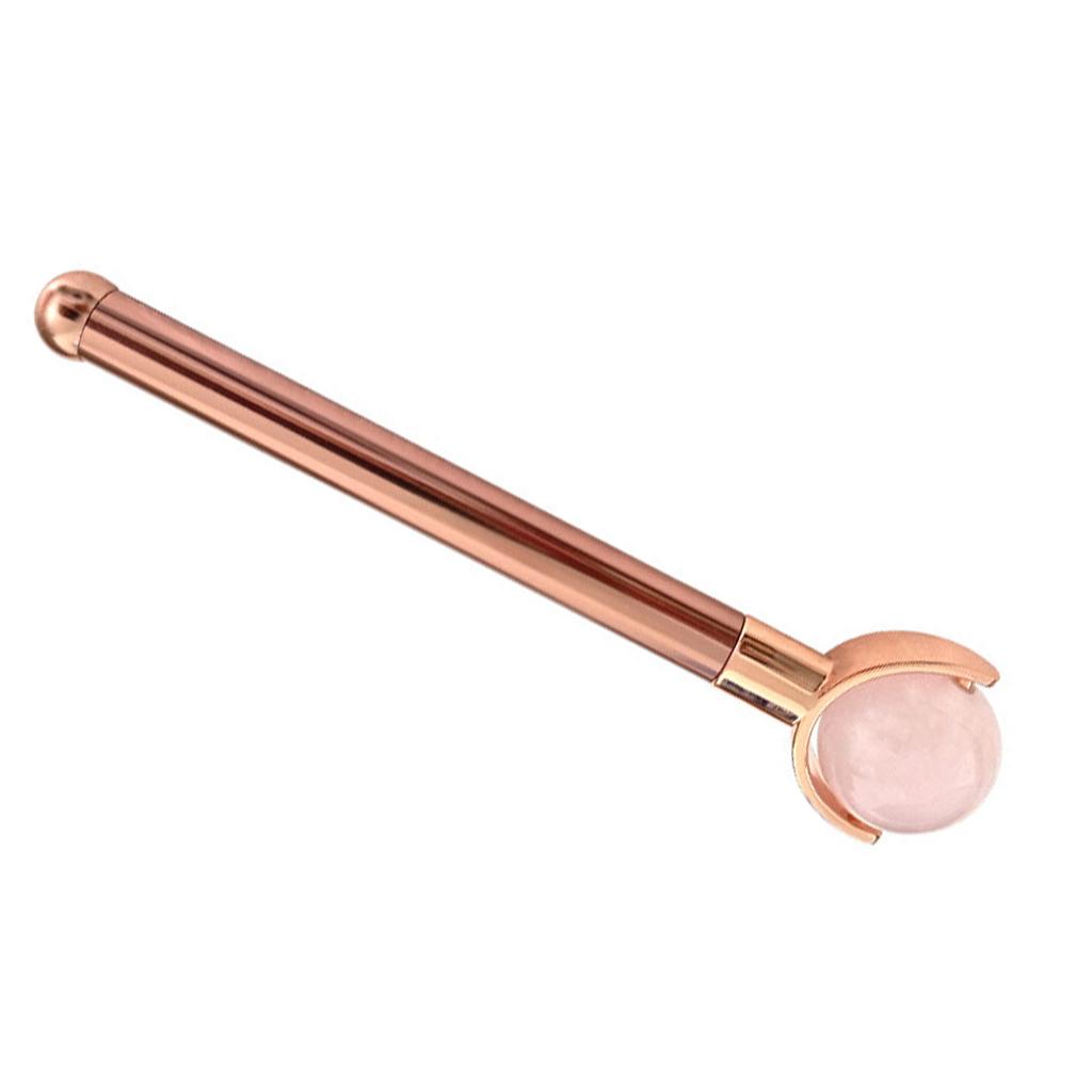 Portable Quartz Face Massage Roller For Travel Friendly Face Lifting And Body Relaxation Featuring 360Rotating Beads