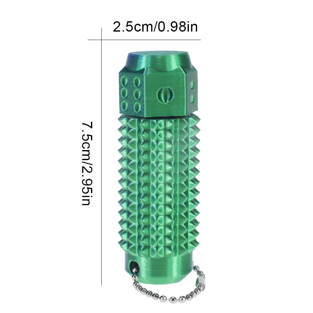 Sensory Roller Fidget Toy Clicker Tactile Spikes for Anxiety Stress Relief Pain Stimming Autism Over Stimulation with Lanyard