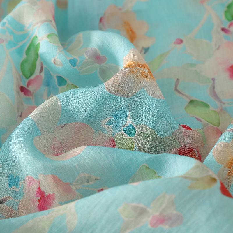 DIMANAF New Plus Size Women Floral Tops Shirts Tees Casual Loose Blouse Autumn Print Cotton Long Sleeve Button