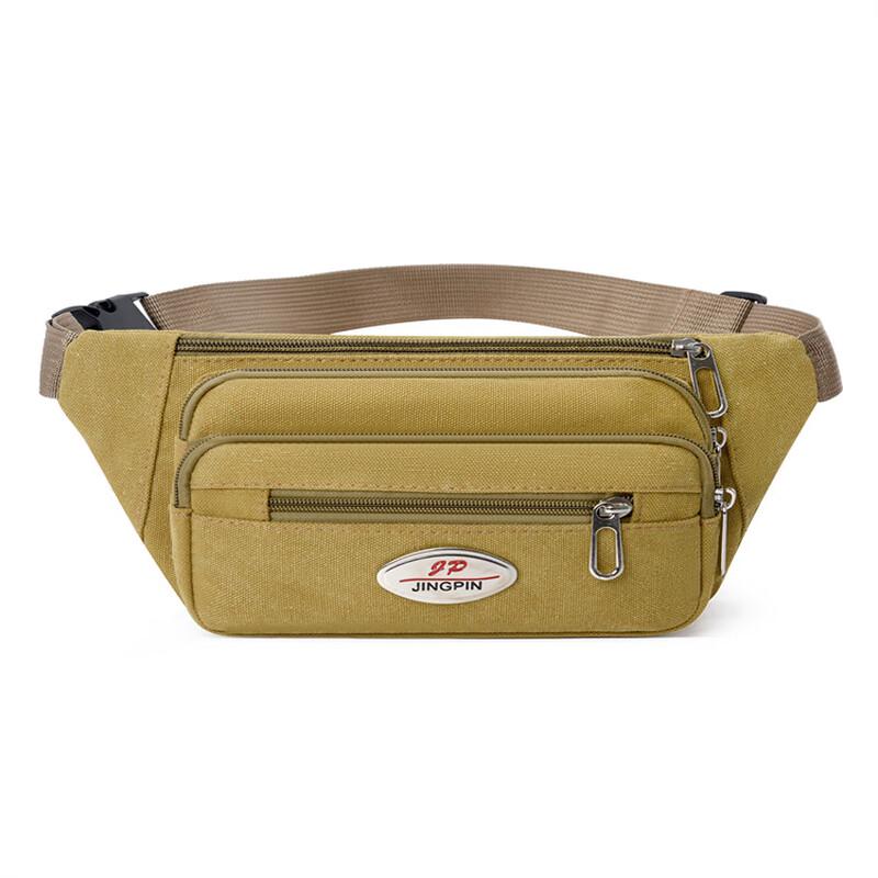 

Lishen Men s Waterproof Canvas Multi-layer Waist Bag 8-14L