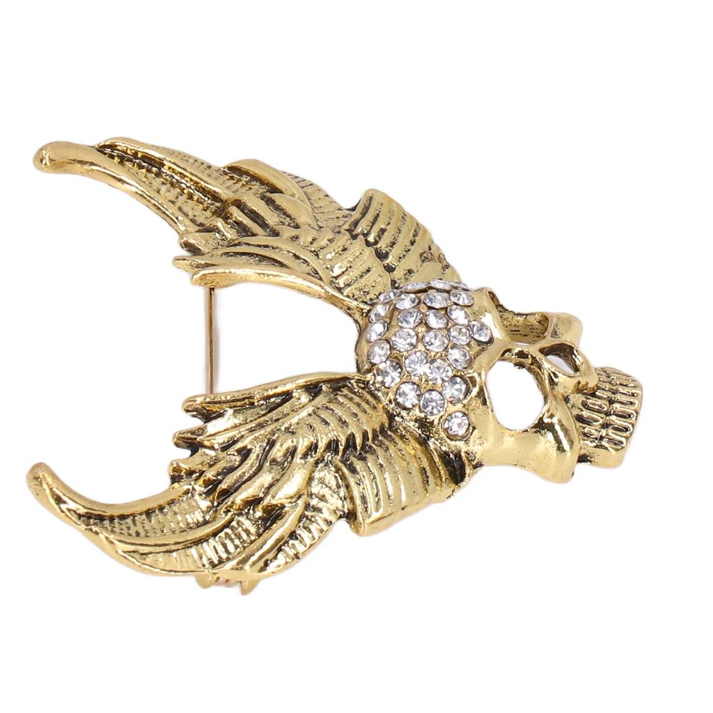 Drill Skull Brooch Sparkling S Fashion Personality Brooch Accessories for Suit Coat