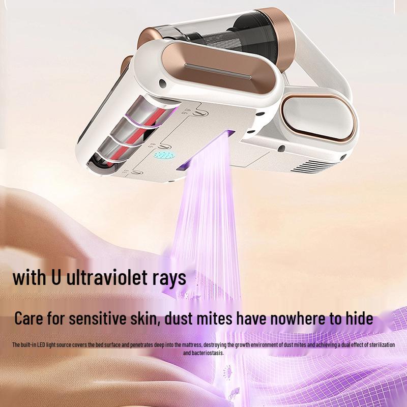 Ultrazvukový vysavač na roztoče s UV sterilizací a dvojitou nádobou na prach