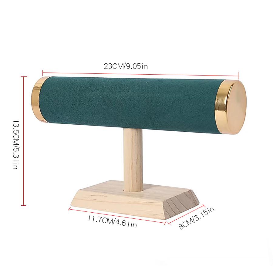 Solid Wood Single Layer Metal Cover Bracelet Holder Packaging supplies jewelry display jeweler organizer woman