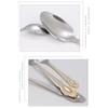 Spoons And Forks Set Reusable Silver Tableware Set Stainless Steel Kitchen Supplies Portable Western Silverware Set For Weddings