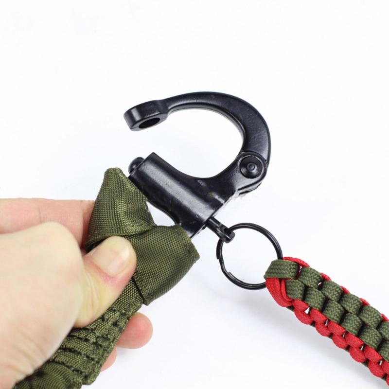Quick Release Retractable Safety Sling Lanyard Adjustable Safety Rope Sling Nylon Belt Tactically Protective Sling