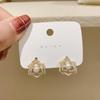 Large Retro 925 Pearl Earrings with Niche Ear Buckles for Women
