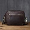 NZPJ Vintage Genuine Leather Men's Shoulder Bag Natural Cowhide Crossbody Bag Casual Trend Men's Bag Crazy Horse Phone Bag