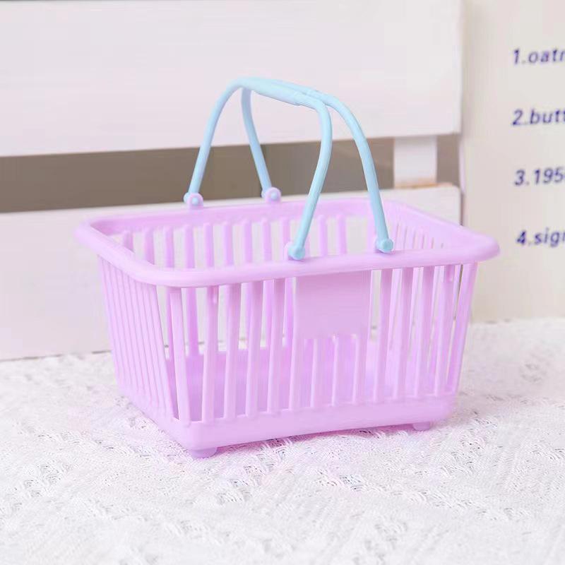 Корзина для хранения на кухне, полая, переносная, для душа, ванны, корзины для фруктов, детские игрушки, органайзер для закусок из пластика Square