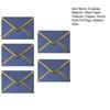 Stiff Double Offset Paper 5Pcs Western Style Envelopes with Gold Foil Trim, Invitation Edge Greeting Card Holders for Wedding, Cards, Business