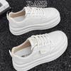 Leather little white shoes children versatile thick baseplate shoes spring and summer new breathable lightweight casual sports women's shoes