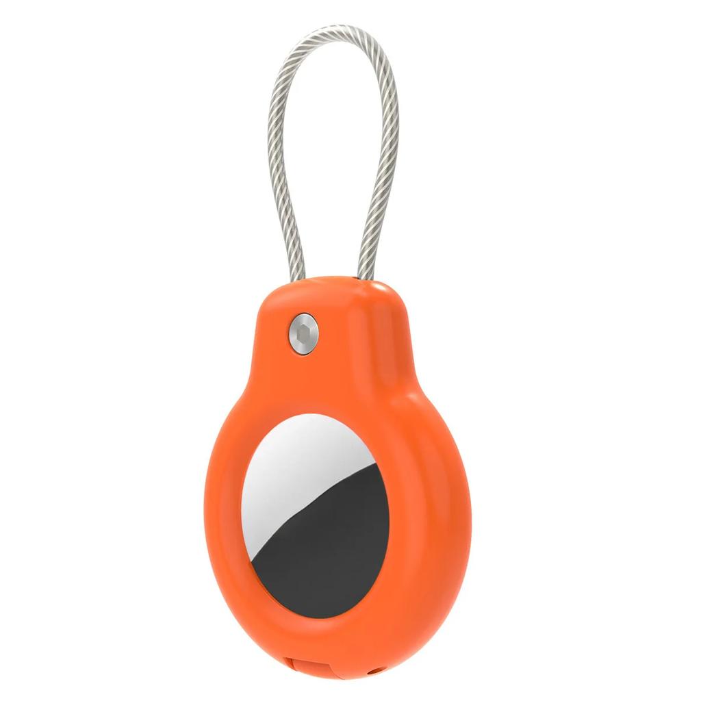New Compatible with Apple AirTag Secure Holder with Cable Air Tag Lock Case Keychain Key Ring Key Chain Luggage tag for Keys
