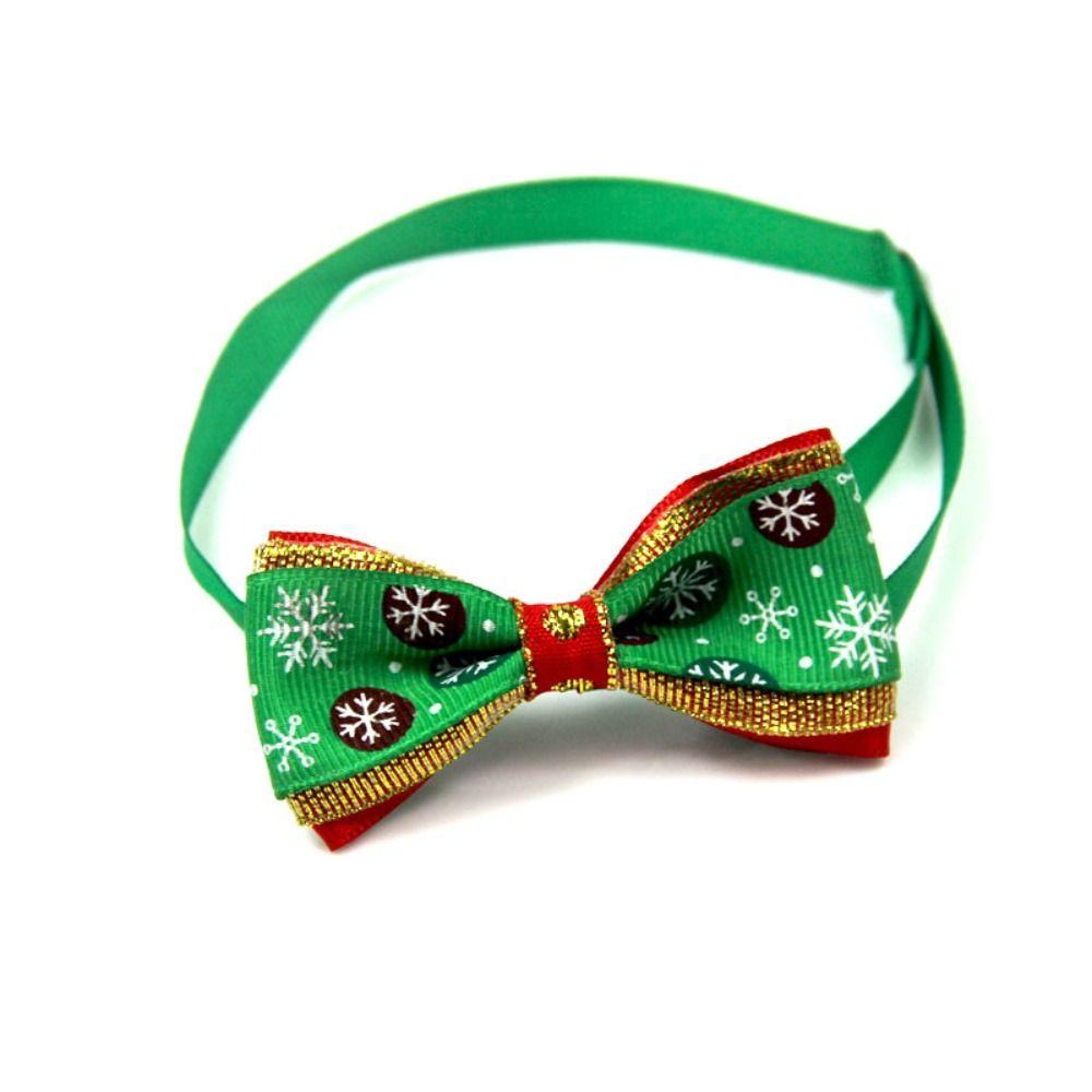 Cute Xmas Grooming Bowknot Collar Dog Bow Tie Cat Choker Pet Christmas Necktie