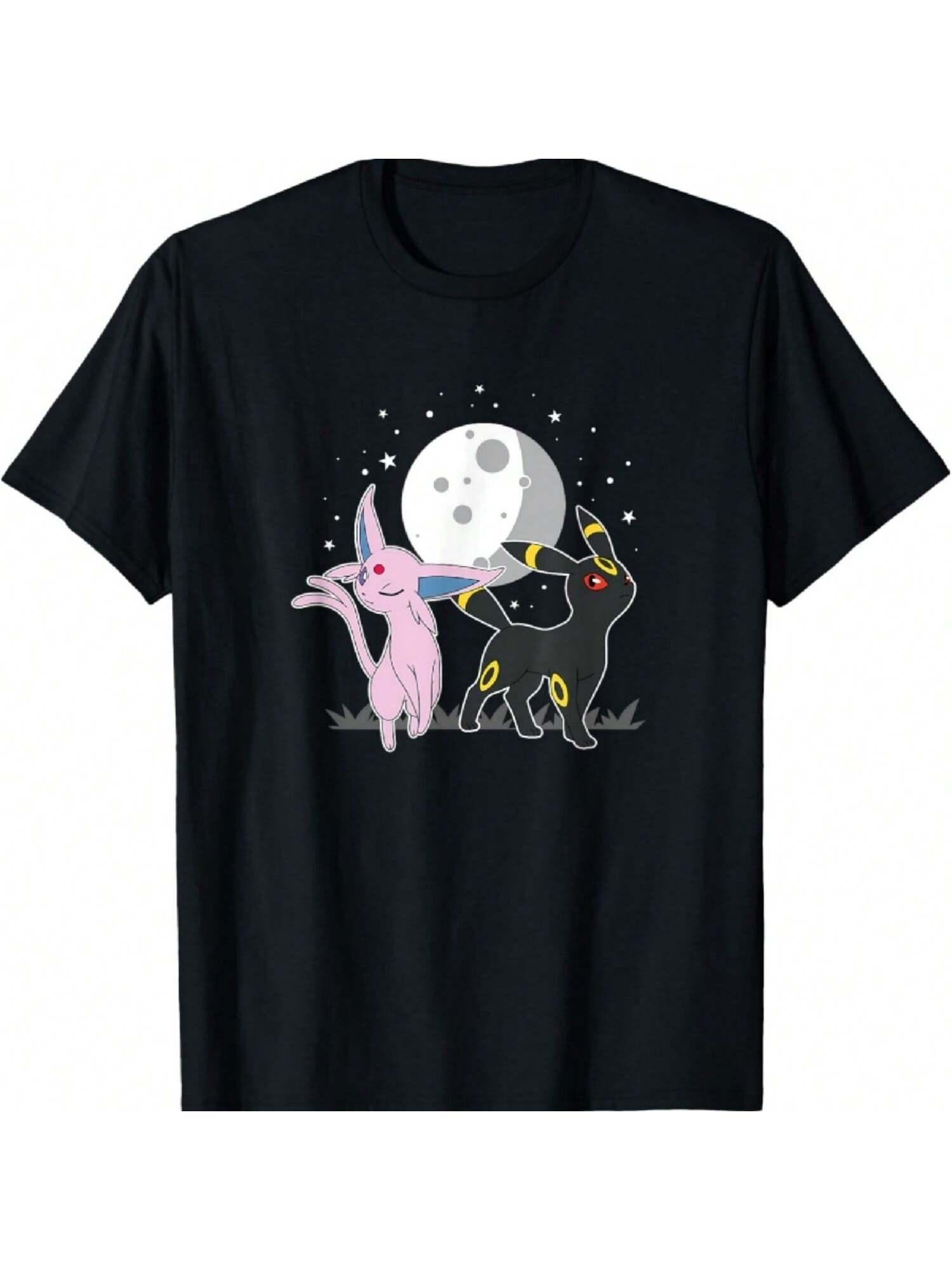 - Celestial Espeon And Umbreon T-Shirt S разноцветный