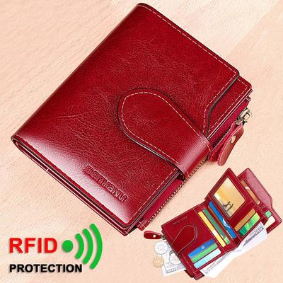 1 Stück Damen-Geldbörse, kurzes, multifunktionales Münzgeldbörse, Kreditkartenetui im klassischen Design, Geschenk für Sie