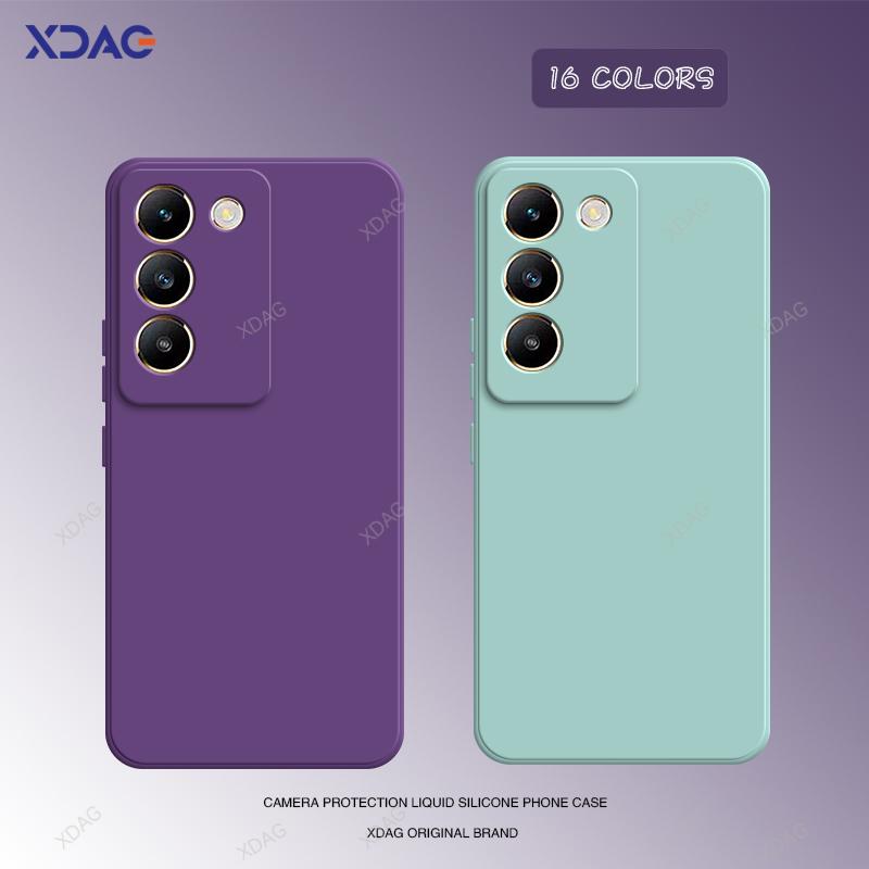 Soft Square Phone Case for VIVO V40 SE 5G 6.67" Shell Original Candy Funda Silicone Classic Straight Edge Back Cover Accessories