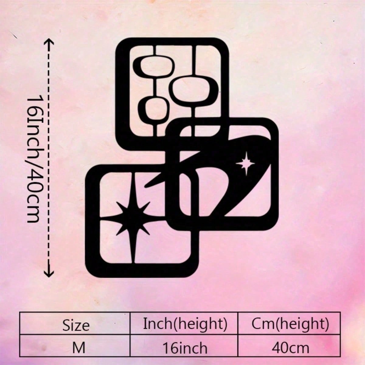 Vintage Atomic Starburst Metal Wall Art Mid Century Modern Indoor Outdoor Decor 40x33.5